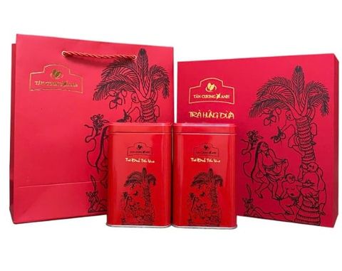 Trà Ô Long Hứng Dừa 200gram- Qùa Tặng Cao Cấp Trà Sạch Tân Cương Xanh