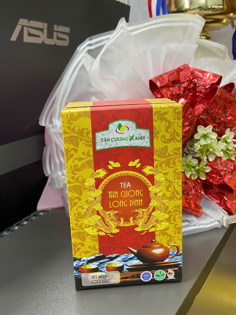 Trà Tân Cương Long Đình 100gram Trà Sạch Tân Cương Xanh