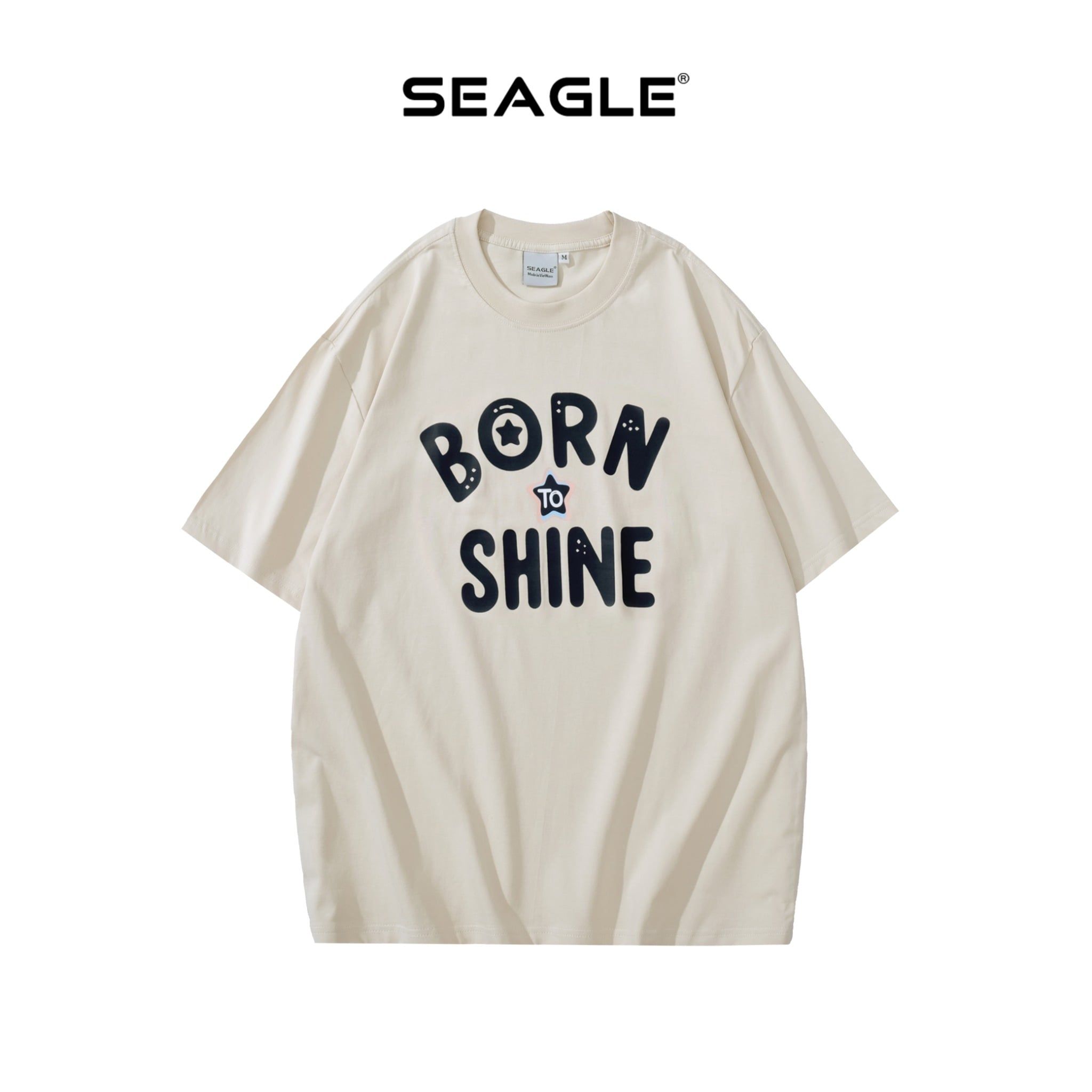  Áo Thun Oversize BORN TO SHINE Nam Nữ SEAGLE - TS004 