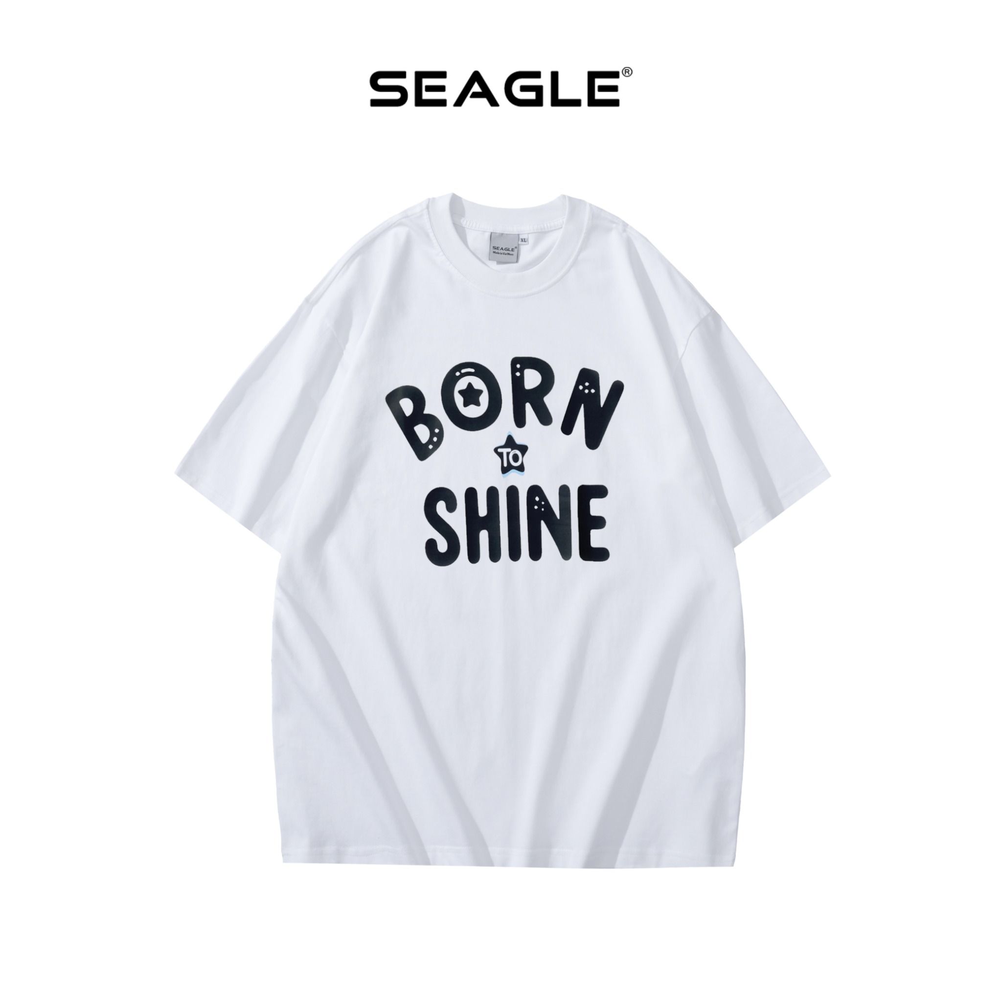  Áo Thun Oversize BORN TO SHINE Nam Nữ SEAGLE - TS004 