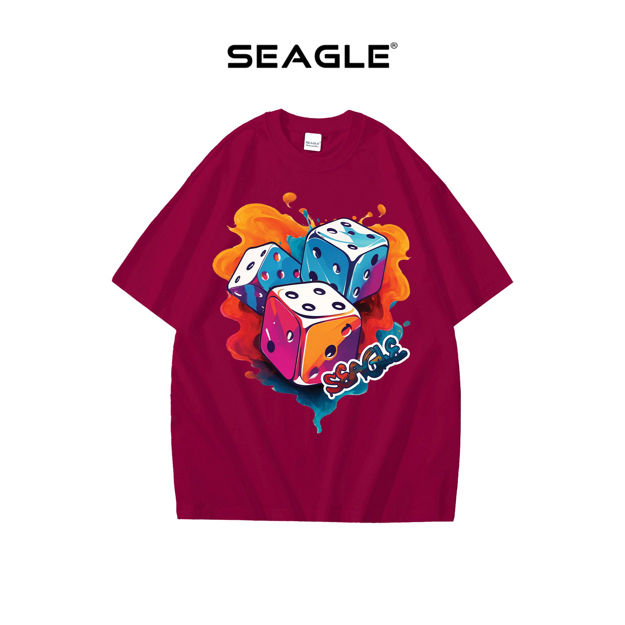  Áo thun Oversize Unisex in xúc xắc 