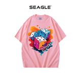  Áo thun Oversize Unisex in xúc xắc 