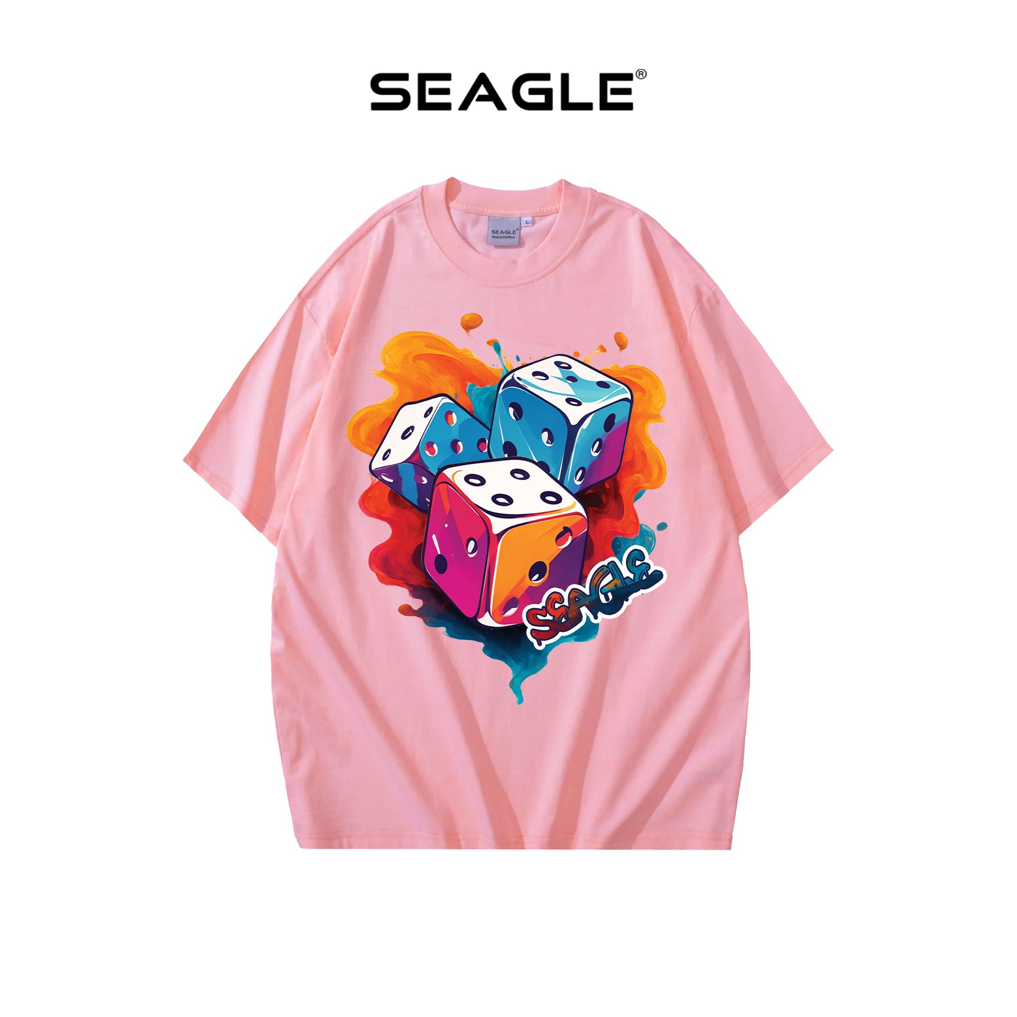  Áo thun Oversize Unisex in xúc xắc 