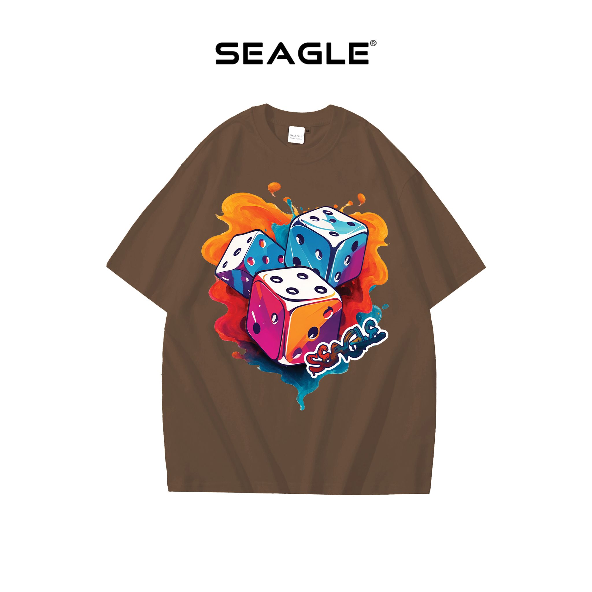  Áo thun Oversize Unisex in xúc xắc 