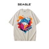  Áo thun Oversize Unisex in xúc xắc 