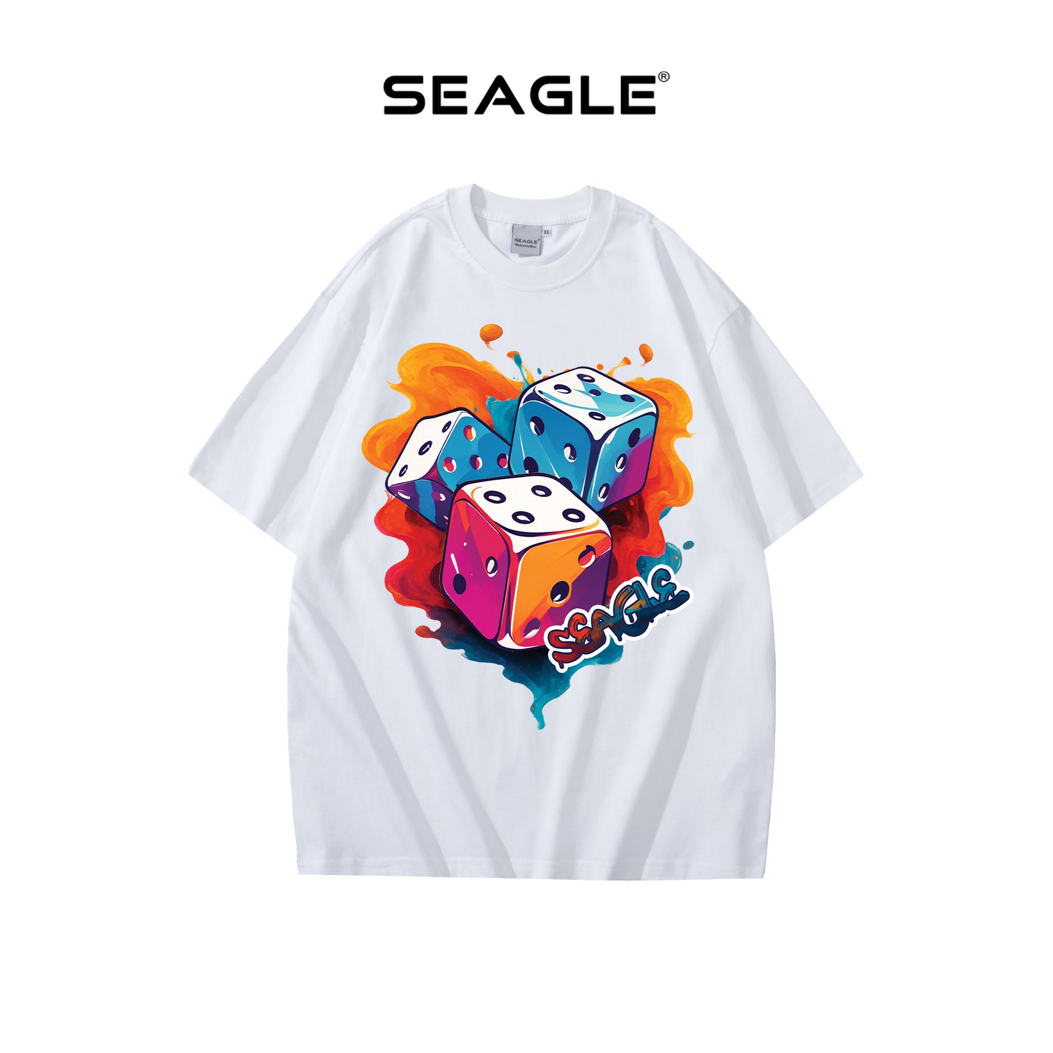  Áo thun Oversize Unisex in xúc xắc 