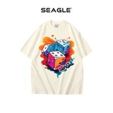  Áo thun Oversize Unisex in xúc xắc 