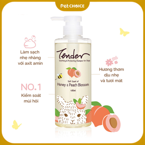 Sữa tắm TENDER cho chó chai 480ml