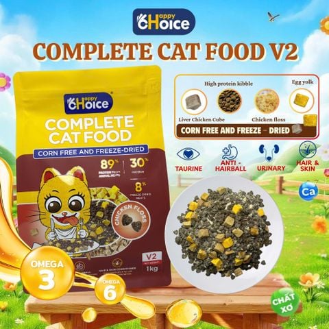 Hạt Mix Siêu Topping Cho Mèo Happy Choice Túi 1KG