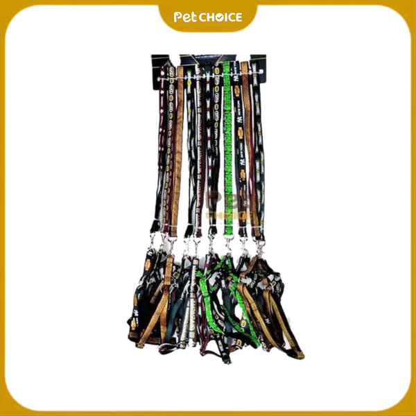 Dây yếm chó mèo luxury dắt thú cưng đi dạo, kích thước 1.5cm