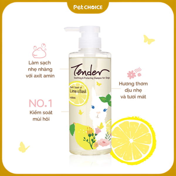 Sữa tắm TENDER cho chó chai 480ml