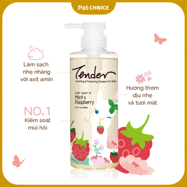 Sữa tắm TENDER cho chó chai 480ml