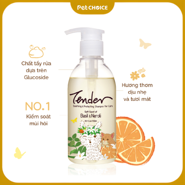 Sữa tắm TENDER cho mèo chai 250ml