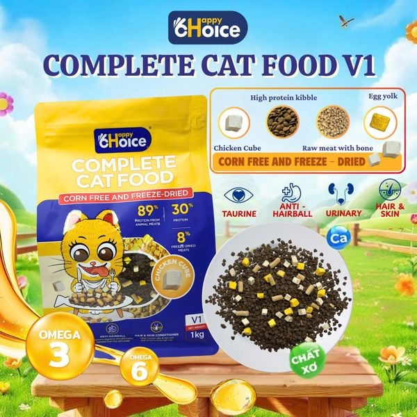 Hạt Mix Siêu Topping Cho Mèo Happy Choice Túi 1KG