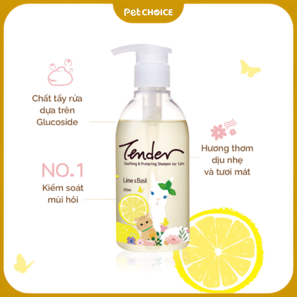 Sữa tắm TENDER cho mèo chai 250ml