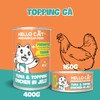 Pate cho mèo, thức ăn cho mèo mọi lứa tuổi trong thạch Hello Cat Tuna 400g dinh dưỡng