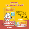 Pate cho mèo, thức ăn cho mèo mọi lứa tuổi trong thạch Hello Cat Tuna 400g dinh dưỡng