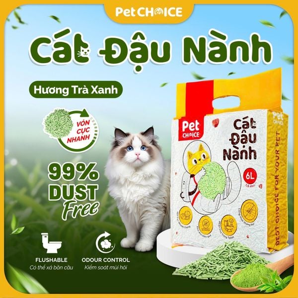 Cát vệ sinh đậu nành PetChoice cho mèo
