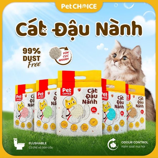 Cát vệ sinh đậu nành PetChoice cho mèo