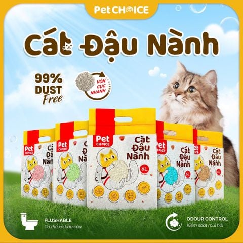 Cát vệ sinh đậu nành PetChoice cho mèo