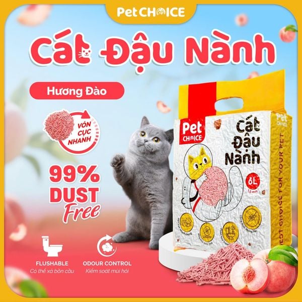 Cát vệ sinh đậu nành PetChoice cho mèo
