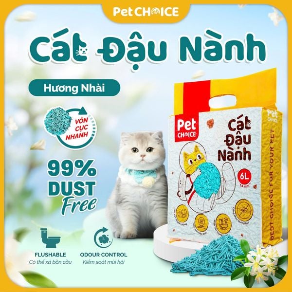 Cát vệ sinh đậu nành PetChoice cho mèo