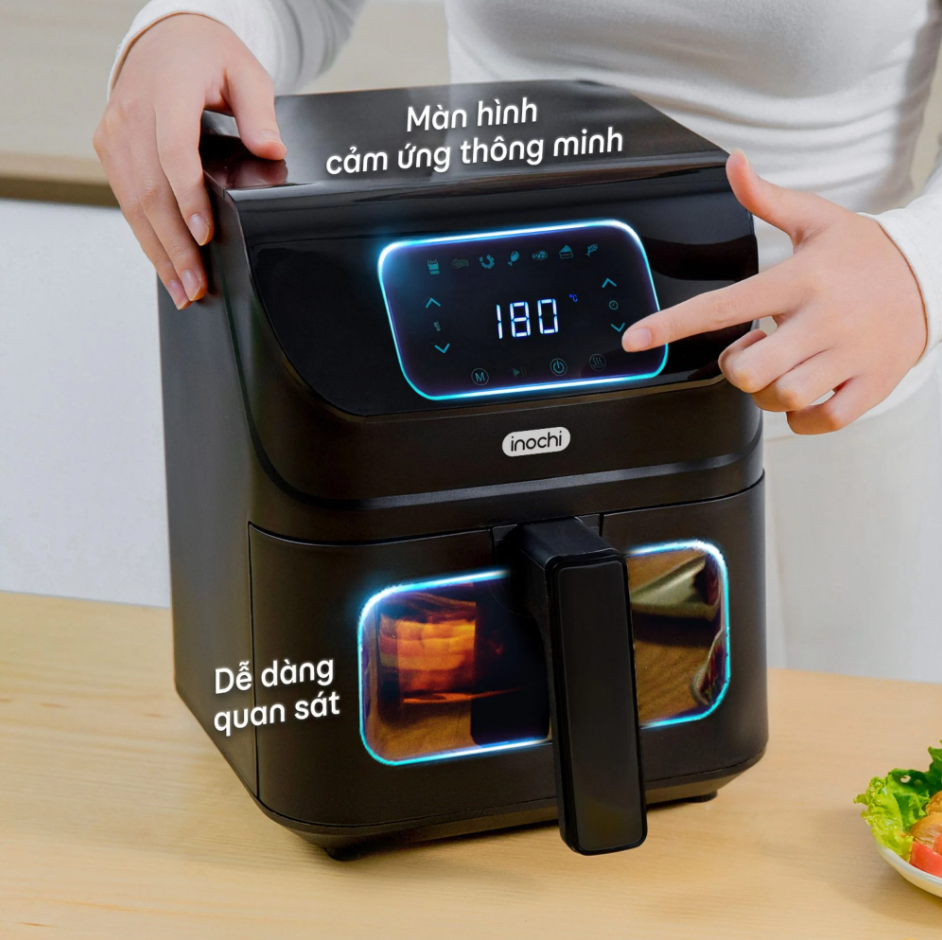 Combo Bữa Tối 20 Phút – Nồi chiên không dầu 4L Akiba, Máy khử khuẩn thực phẩm Akiba và Bộ 4 hộp thực phẩm trữ đông - 4
