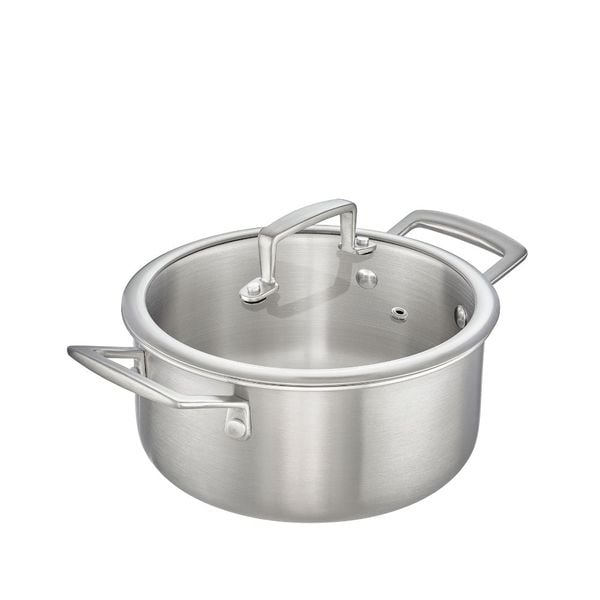  Combo Nồi Inox nguyên khối Omi Gourmet 24cm và Quánh chống dính Omi Stellar 18cm Xanh bạc hà 