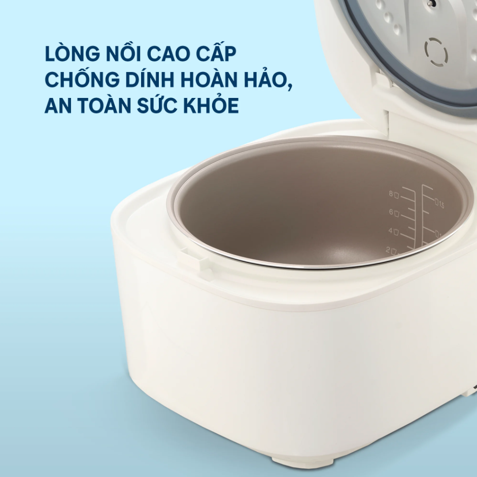 Combo Bếp Đầu Tiên Của Tổ Ấm – Nồi cơm điện Akiba 1.8L Akiba và Chảo Inox chống dính nguyên khối Omi Essential 20cm - 5