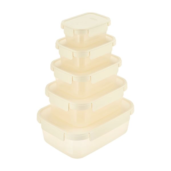  Hokkaido snap-lock food storage container set (5 pieces) 