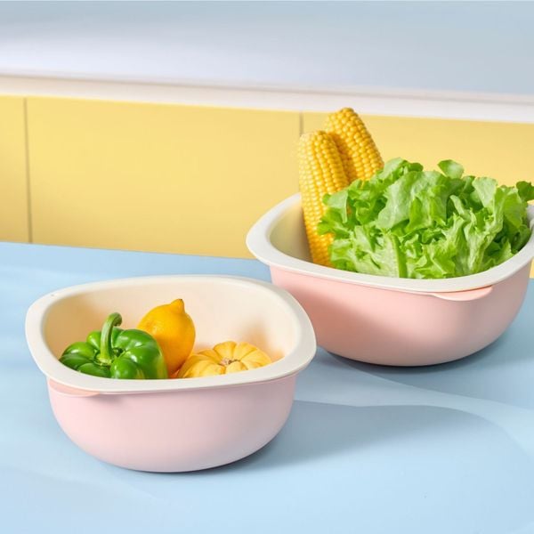  Bộ thau rổ xếp chồng Yoko Nest 25cm + 28cm 