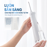 Combo Chăm Răng Sáng Khỏe: Máy tăm nước không dây Okina và Bàn chải điện Okina Lite Xanh - 4