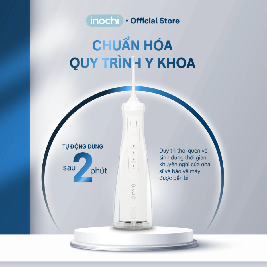 Combo Chăm Răng Sáng Khỏe: Máy tăm nước không dây Okina và Bàn chải điện Okina Lite Xanh - 6