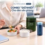 Combo Mang Cơm Đi Làm: Hộp cơm giữ nhiệt 800ml và Bình giữ nhiệt Fuji Cylin - 1