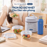 Combo Mang Cơm Đi Làm: Bộ hộp thuỷ tinh Nikko kèm túi giữ nhiệt Yoshino và Bình giữ nhiệt Fuji Gleam 500ml - 6