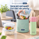 Combo Mang Cơm Đi Làm: Bộ hộp thuỷ tinh Nikko kèm túi giữ nhiệt Yoshino và Bình giữ nhiệt Fuji Jolly 450ml - 4