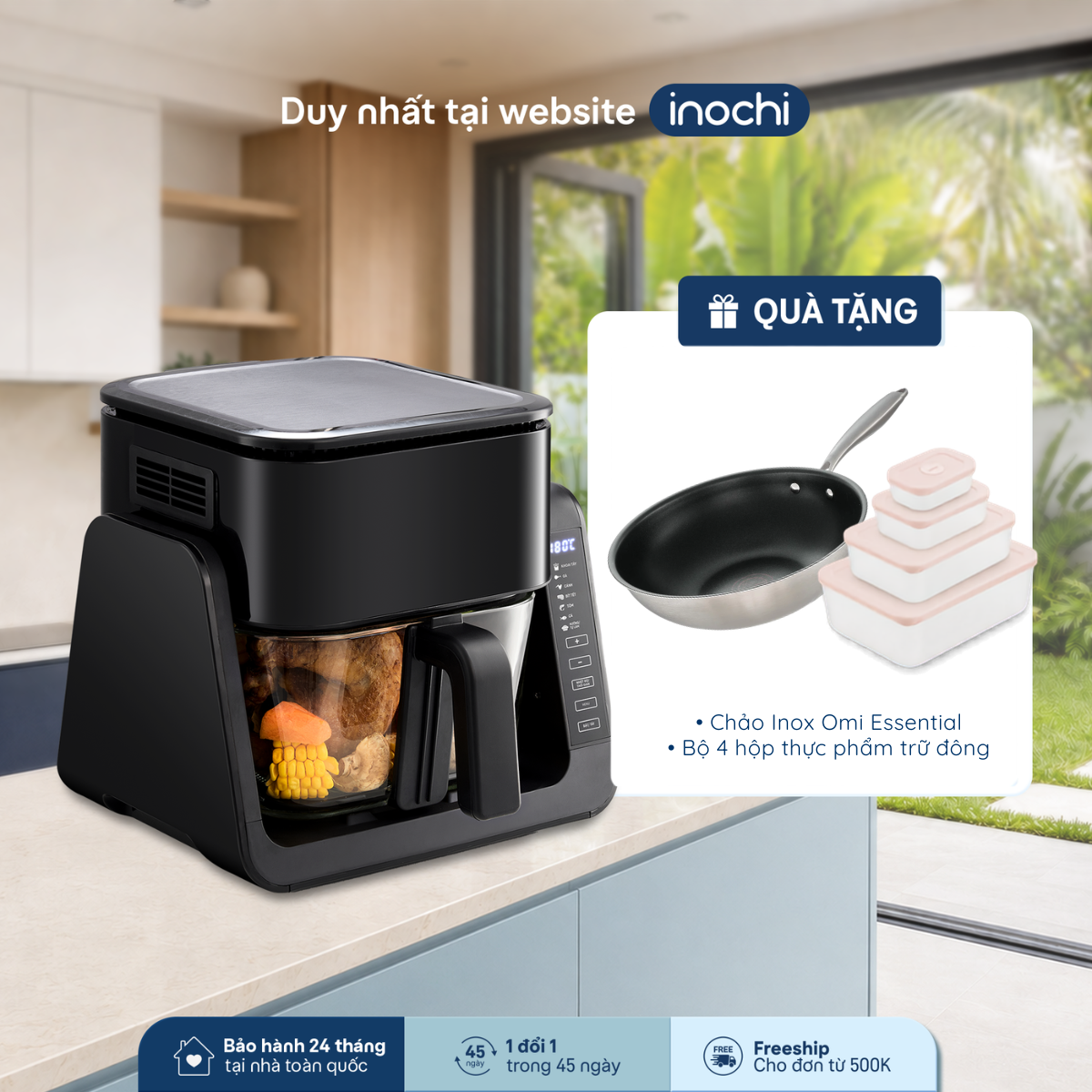 Nồi chiên không dầu 6in1 Akiba - 1