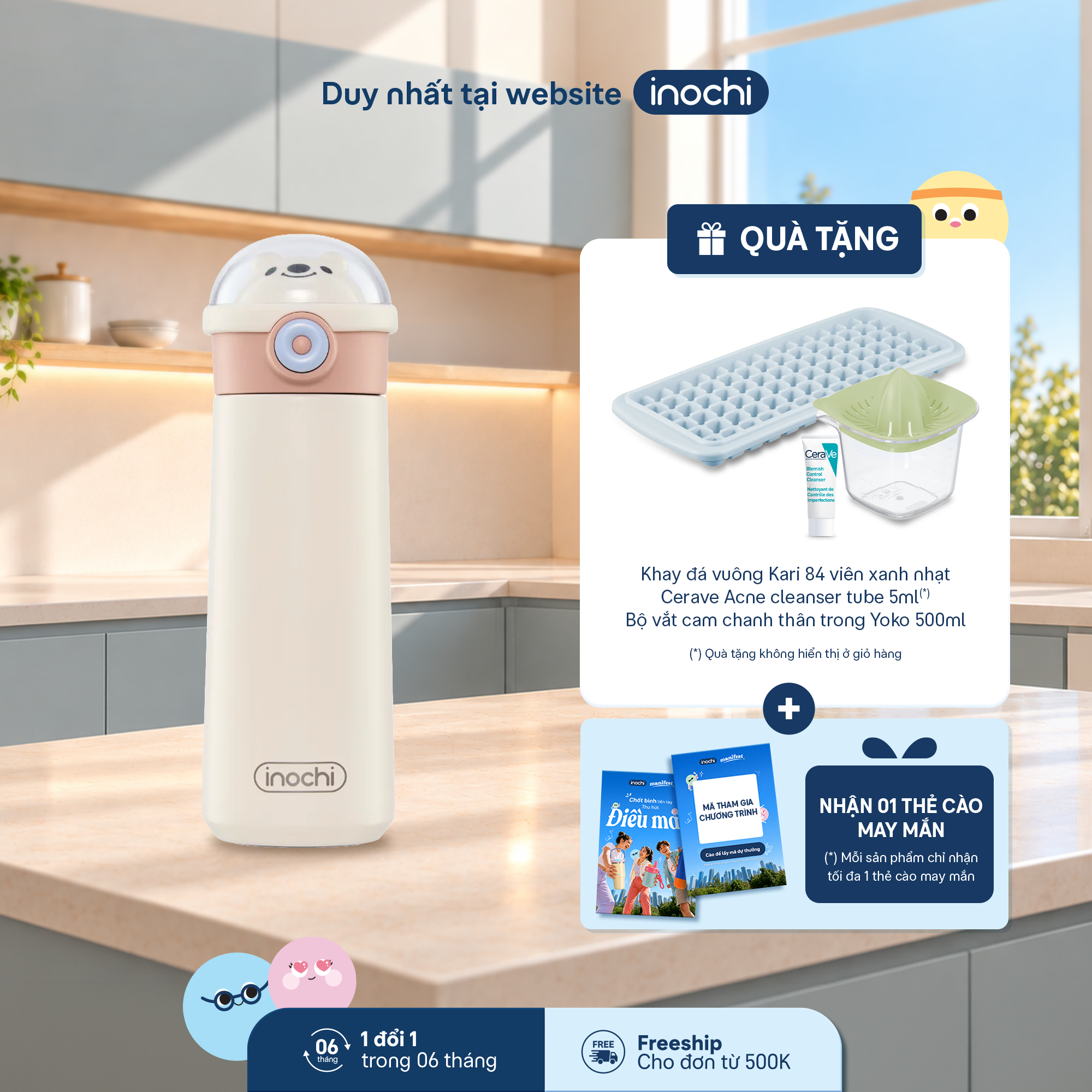 Bình giữ nhiệt Fuji Boo 500ml - 1