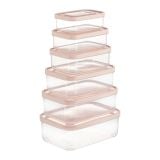 Combo Trợ thủ nhà bếp 2: Chảo Inox chống dính nguyên khối Omi Essential 24cm và Bộ 6 hộp thực phẩm chữ nhật - 4