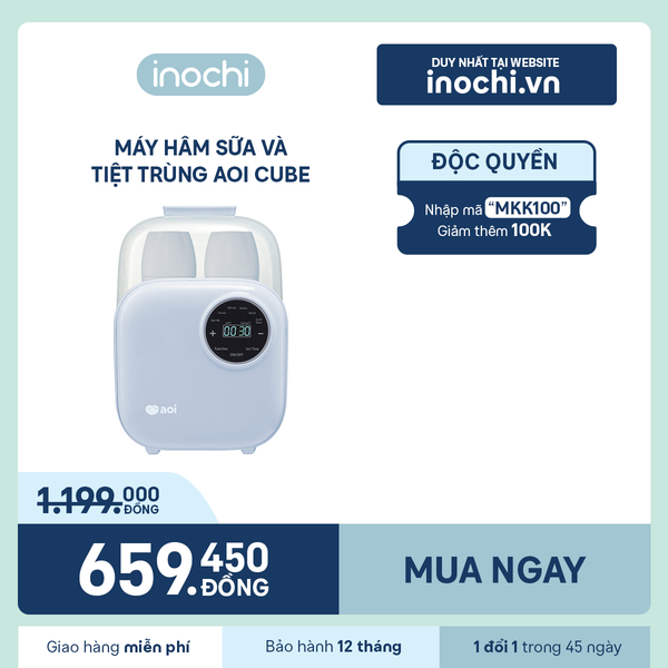  Máy hâm sữa và tiệt trùng Aoi Cube 