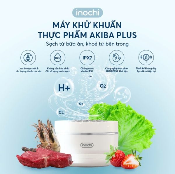  Máy khử khuẩn thực phẩm Akiba Plus 