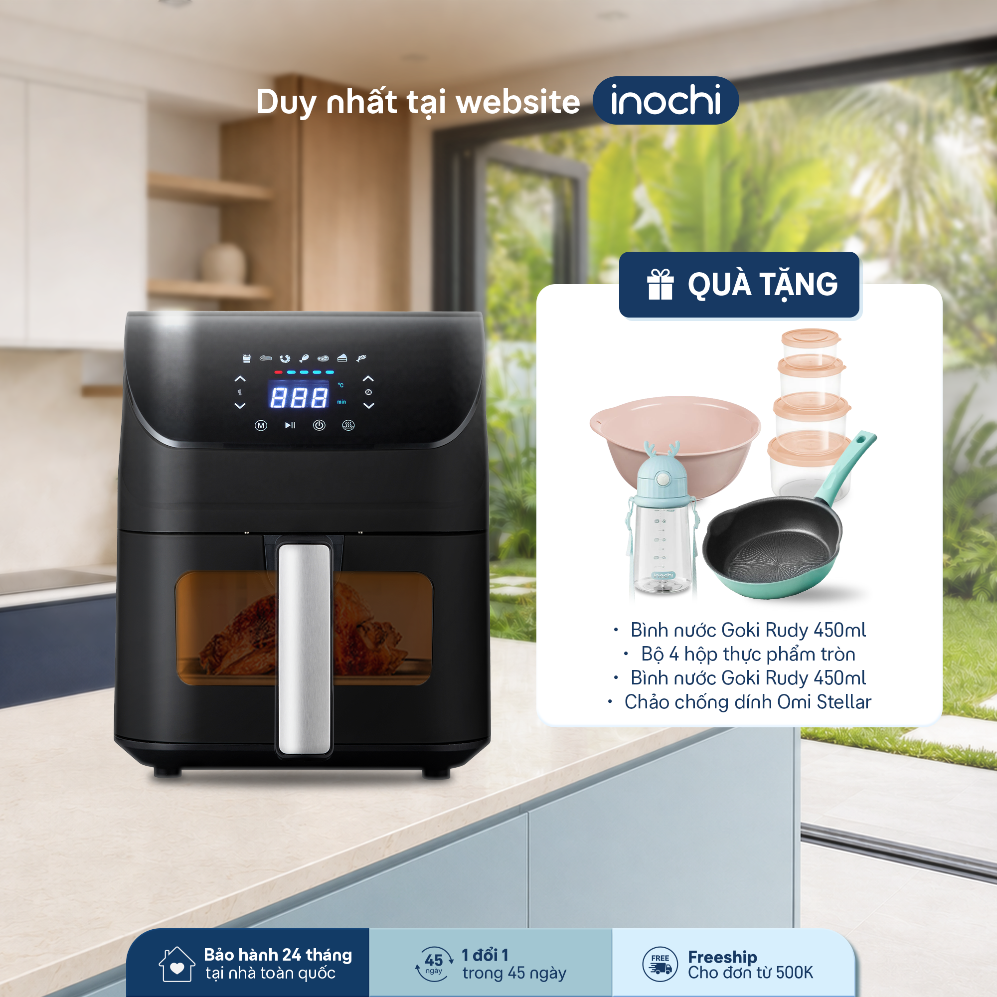 Nồi Chiên Không Dầu 4L Akiba - 1