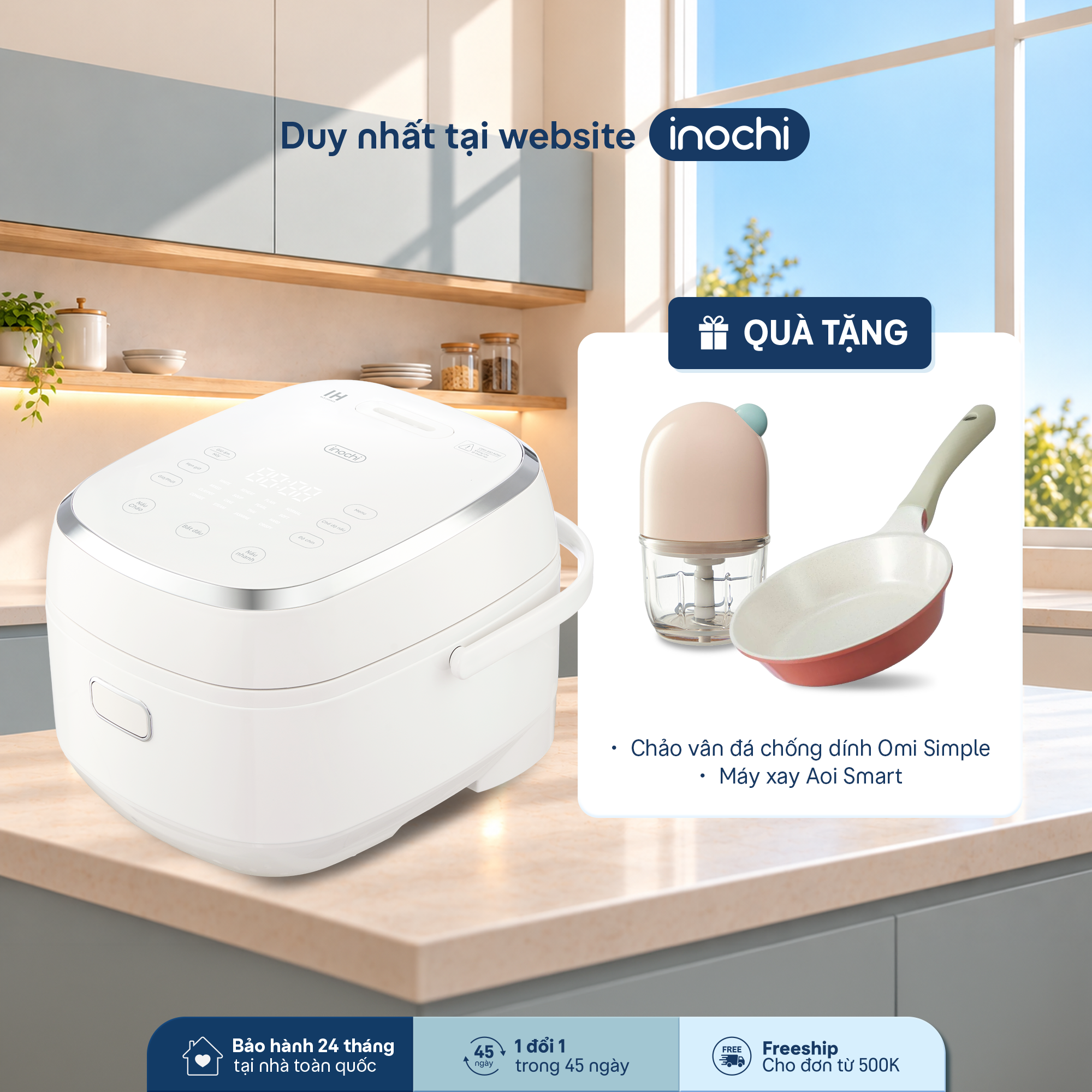 Nồi cơm điện cao tần 1.8L Akiba - 1