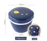  Hộp cơm giữ nhiệt 2 tầng hoạ tiết trăng & thỏ 800ml 
