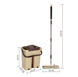  Bộ cây lau nhà thông minh kèm thùng vắt 2 ngăn sizes lớn BH-M200 