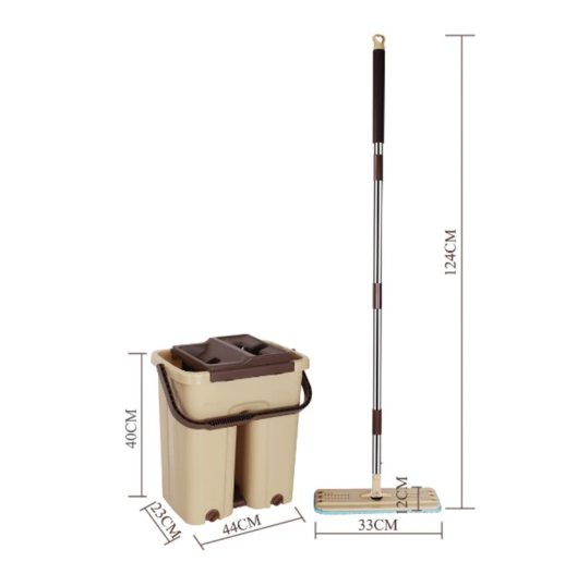  Bộ cây lau nhà thông minh kèm thùng vắt 2 ngăn sizes lớn BH-M200 
