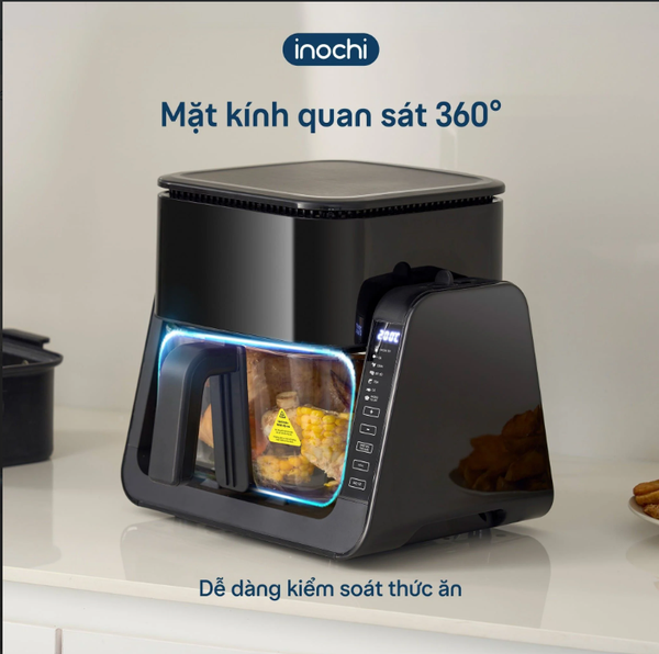  Nồi chiên không dầu 6in1 Akiba - Tặng Máy làm sữa hạt Akiba Peppy 