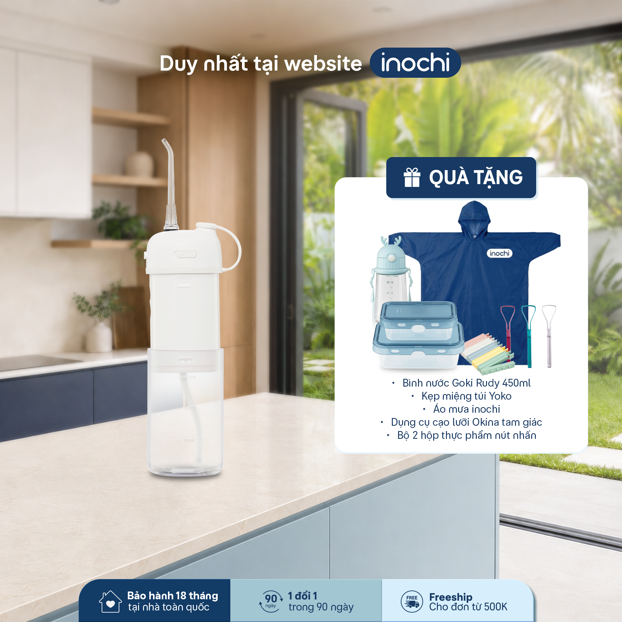 Máy tăm nước gấp gọn Okina - 1