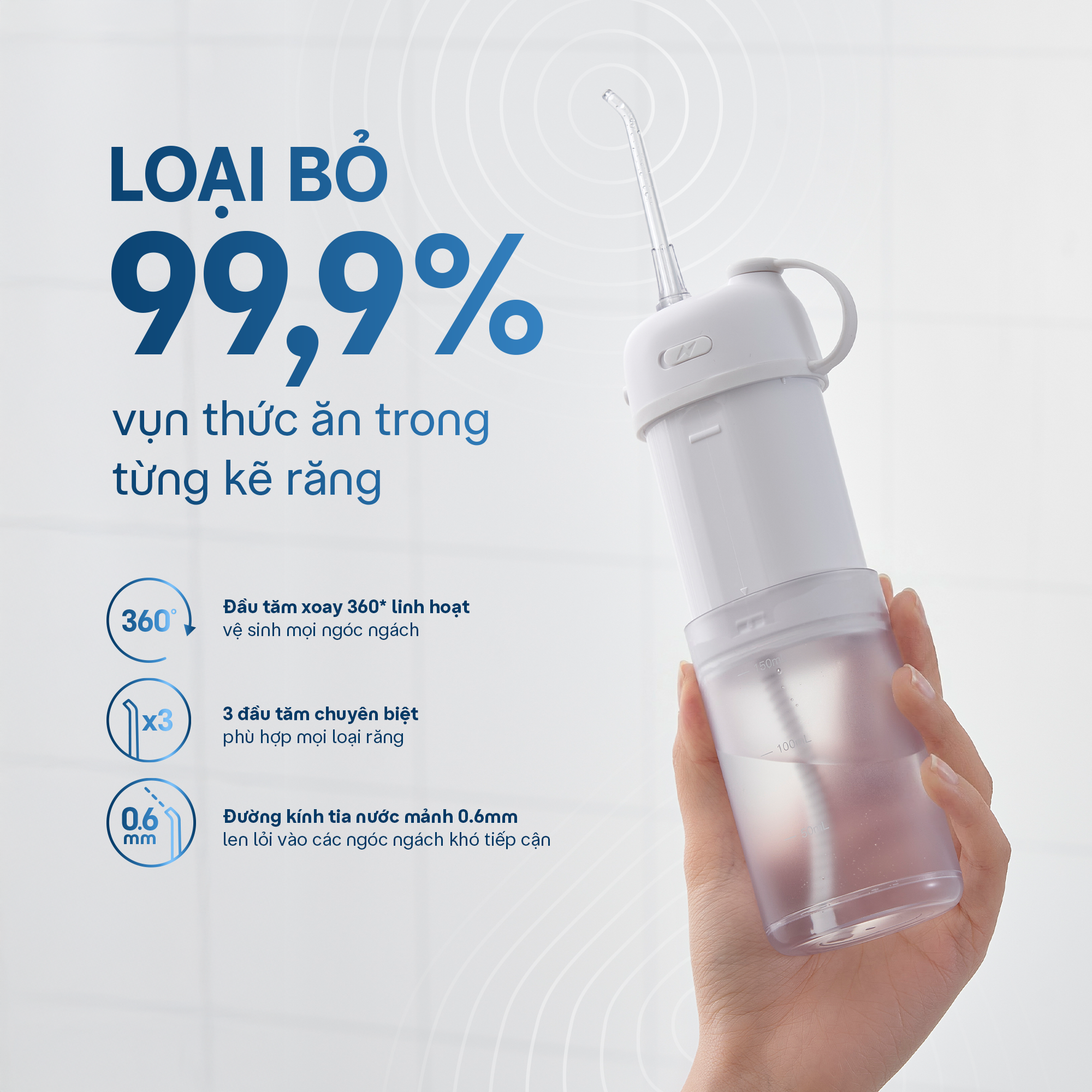  Máy tăm nước gấp gọn Okina 