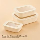  Hộp bảo quản thực phẩm Hokkaido - Đơn/ Set 3 Hộp 